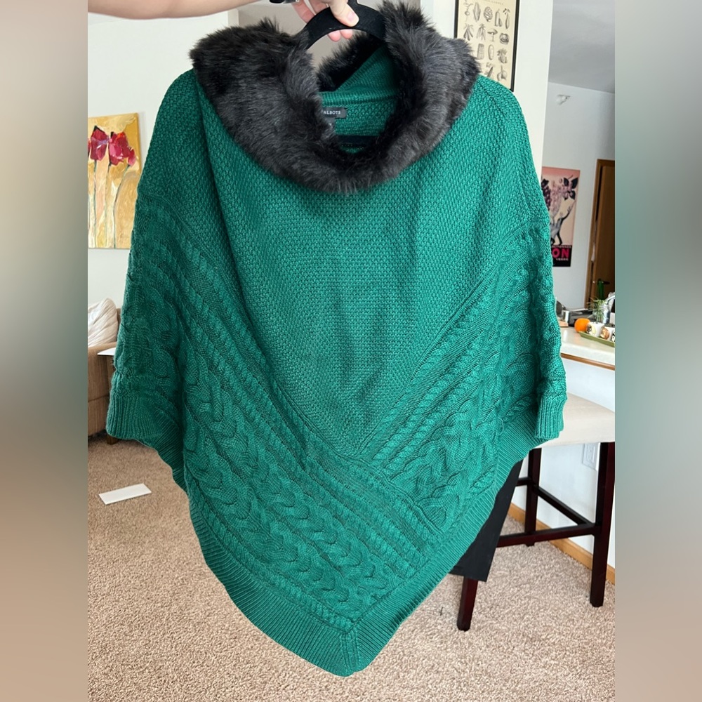 Knit Poncho Sweater